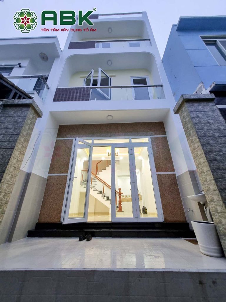 Mẫu nhà phố 4 tầng anh Đắc Nhà Bè