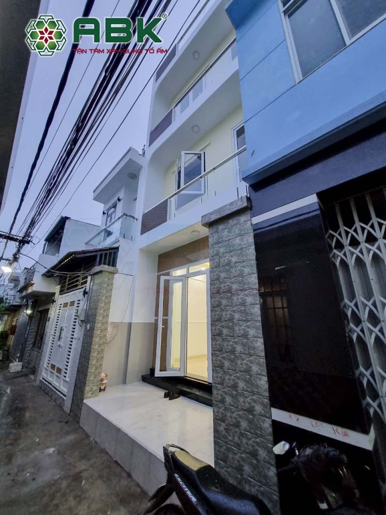 Mẫu nhà phố 4 tầng anh Đắc Nhà Bè