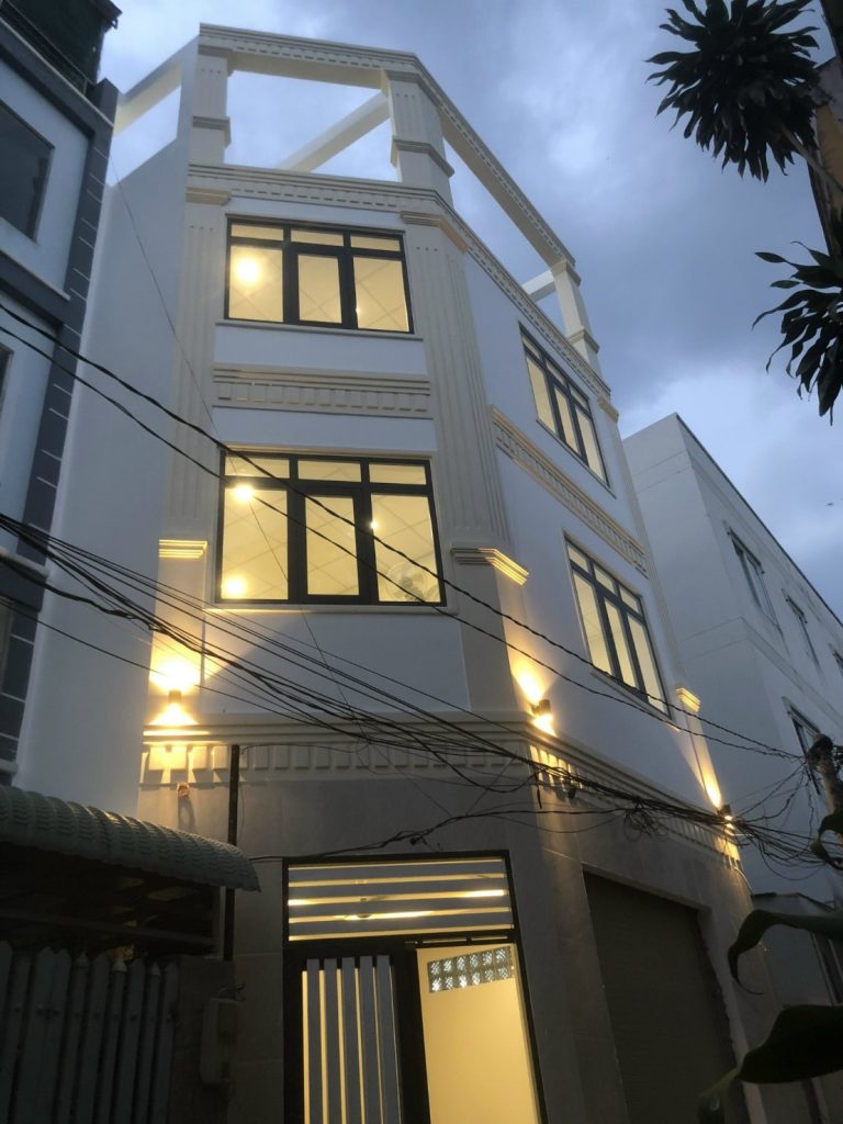 Mẫu nhà phố 4 tầng - anh Thanh quận Bình Thạnh