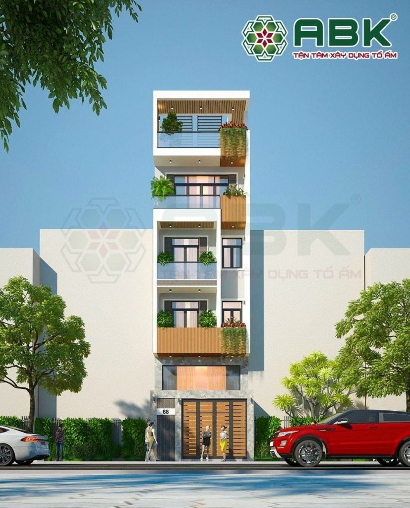Mẫu nhà 5 tầng a Nam Tân Phú