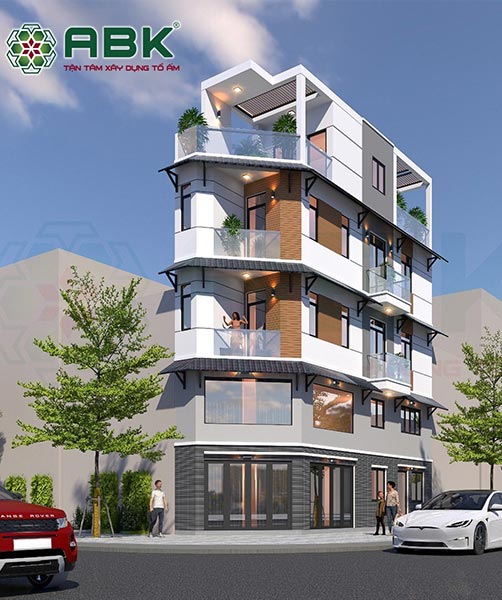 Mẫu nhà phố 5 tầng – anh Kinh Bình Tân
