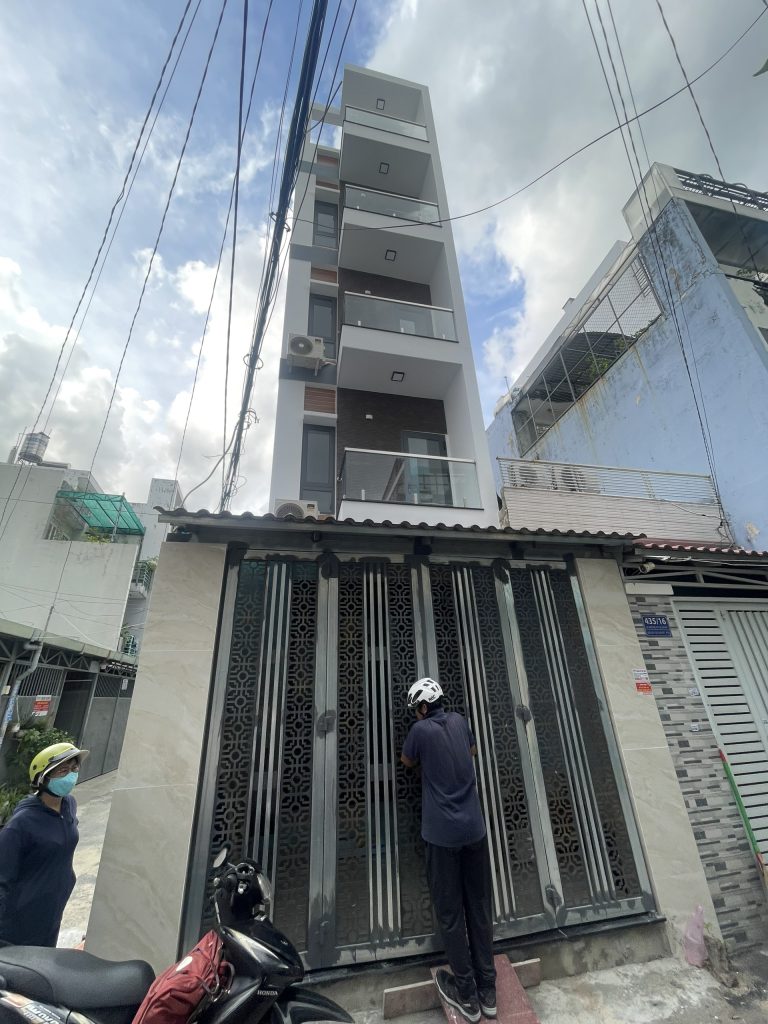 Mẫu nhà 5 tầng 2 mặt tiền chú Thuận Gò Vấp
