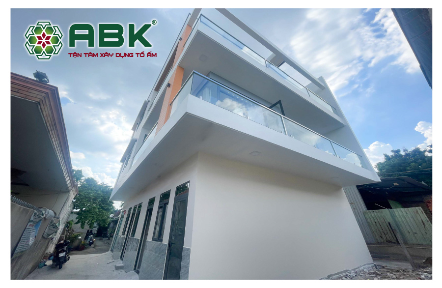 Mẫu nhà phố 3 tầng - chị Châu quận 9