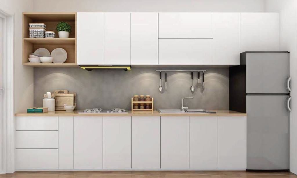 mẫu tủ bếp gỗ công nghiệp đẹp và hiện đại
