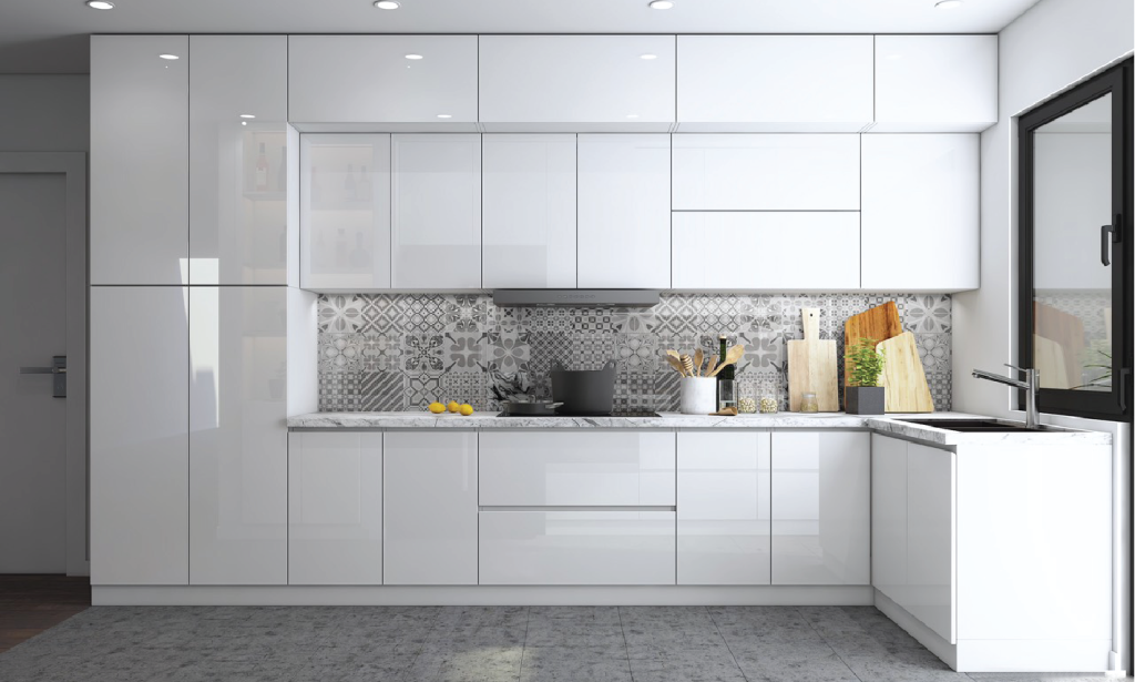mẫu tủ bếp gỗ công nghiệp đẹp và hiện đại