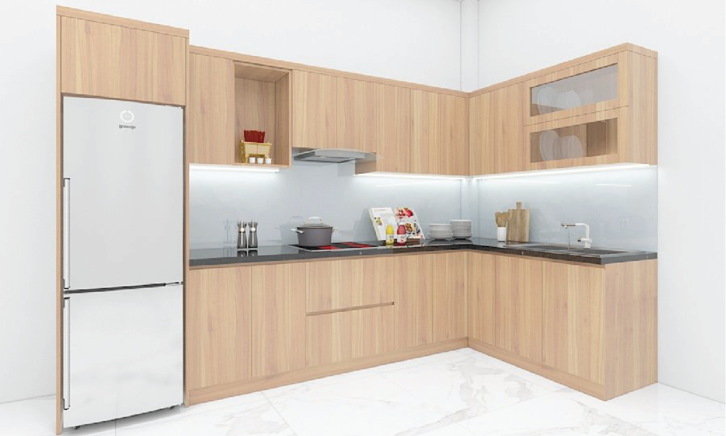 mẫu tủ bếp gỗ công nghiệp đẹp và hiện đại